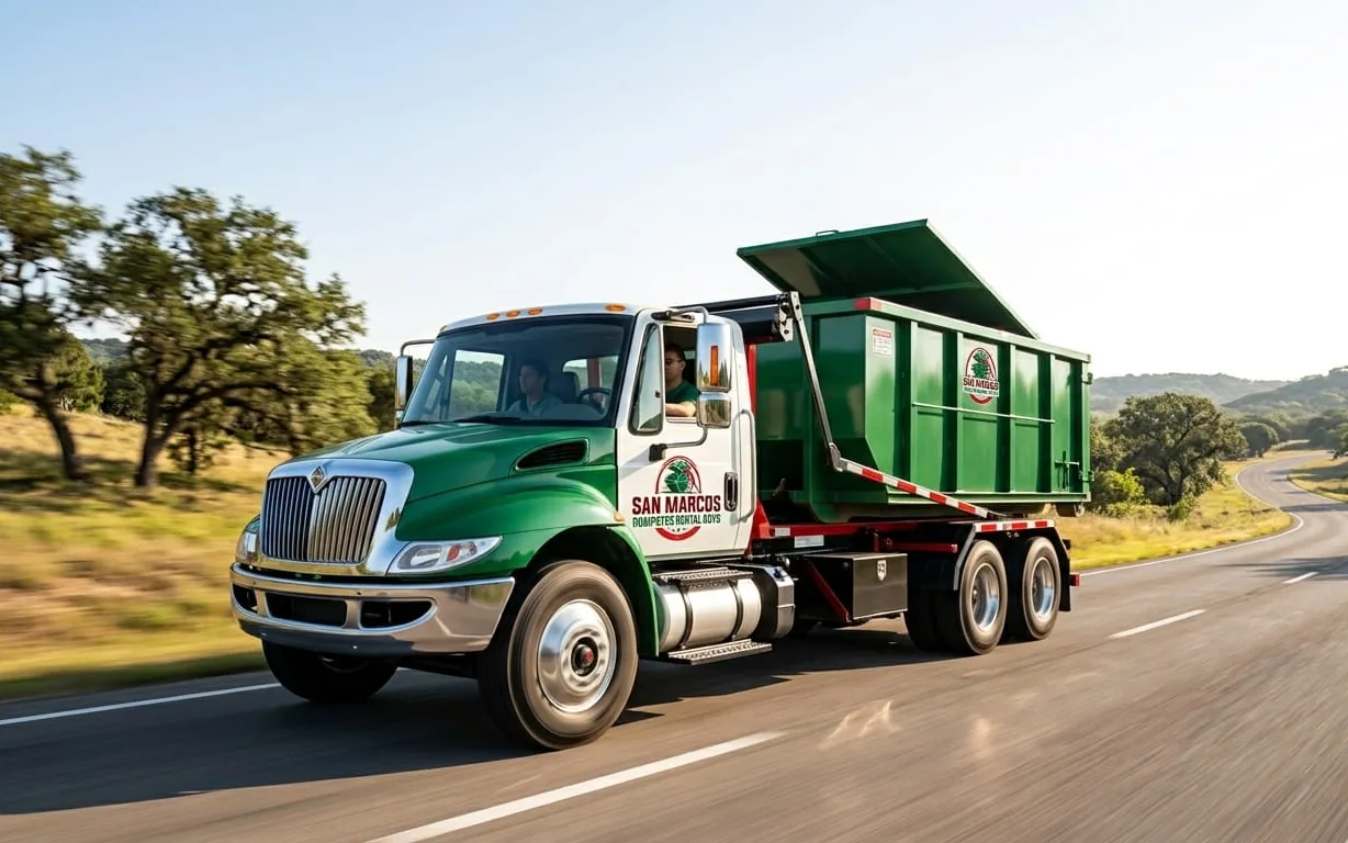 Dumpster rental service areas near San Marcos MI Dumpster rental service areas around Hays County
