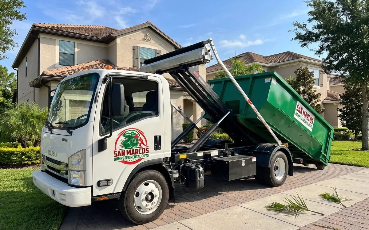 Sizing a Dumpster for a Roof Tear-Off in San Marcos, TX